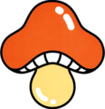 Mushroom artwork from Link's Awakening