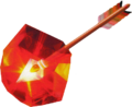 Artwork of a Fire Arrow from Ocarina of Time