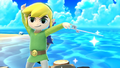 Toon Link using the Wind Waker from Super Smash Bros. Ultimate