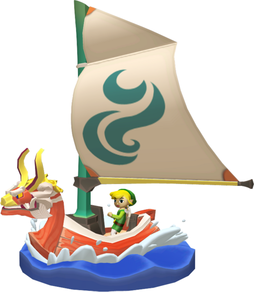 File:TWW Link & the King of Red Lions Figurine Model.png
