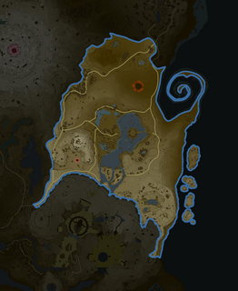 Akkala Highlands map from Tears of the Kingdom