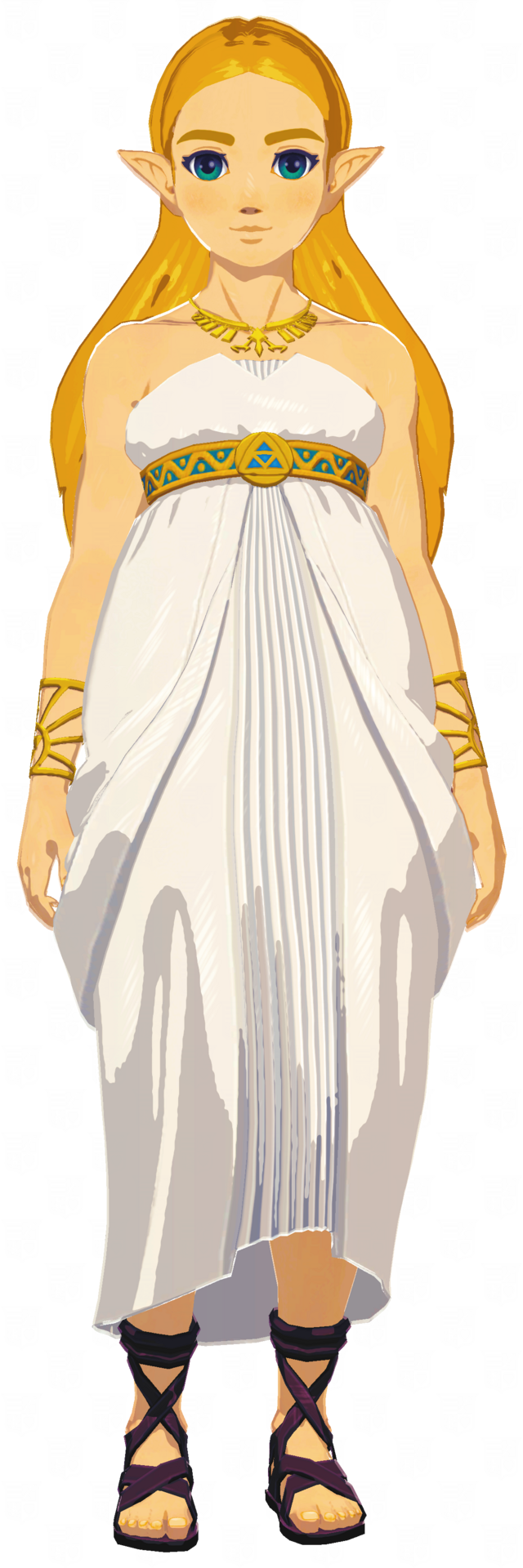 File:BotW Princess Zelda Model 2.png - Zelda Wiki