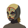 Icon of a Radiant Mask with Light Yellow Dye