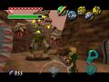 Link fighting against Captain Keeta from Majora's Mask