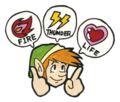 Link showing three types of Magic