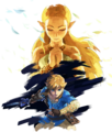 Artwork of Zelda and Link from the Expansion Pass