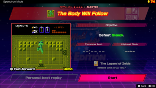 The Body Will Follow screenshot from Nintendo World Championships: NES Edition