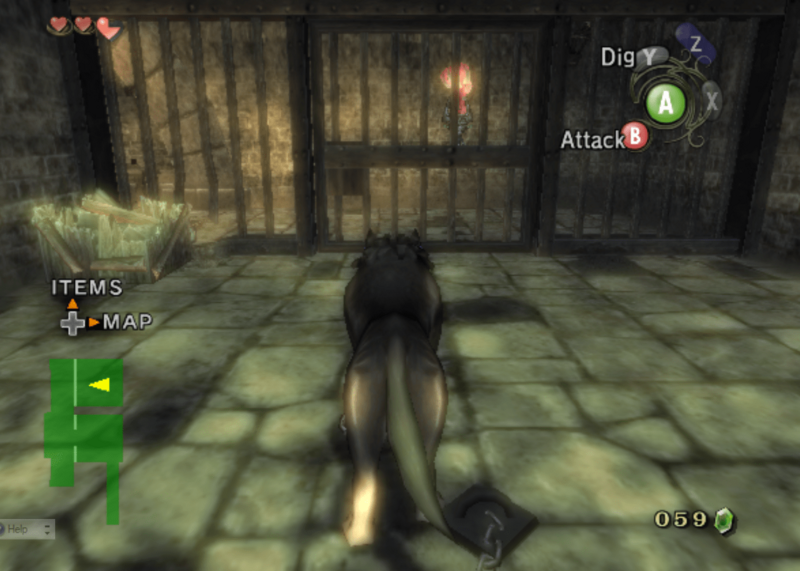 File:TP Wolf Link Trapped in Sewers Screenshot.png