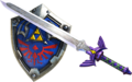The Master Sword and Hylian Shield from Hyrule Warriors