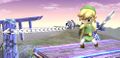 Toon Link using the Hookshot from Super Smash Bros. Brawl