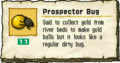 The Prospector Bug along with its description
