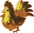Artwork of a Gold Cucco from Hyrule Warriors