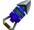 The Hookshot, as seen in game from Ocarina of Time 3D