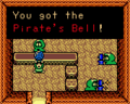 The Subrosian Smithy and his coworkers giving Link the polished Pirate's Bell