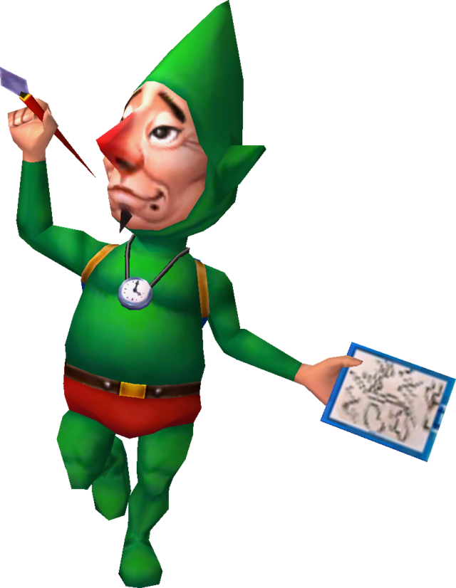 File:MM3D Tingle Model.png - Zelda Wiki