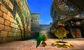 Link talking to a Business Scrub from Majora's Mask 3D