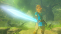 Link wielding the fully powered Master Sword in the Master Trials DLC pack