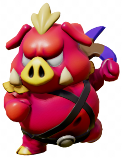 Boomerang Boarblin Lv. 2 model from Echoes of Wisdom