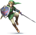 Link in the upcoming Super Smash Bros.