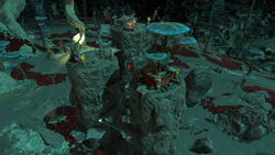 A screenshot of a Relay Base in the Gerudo Desert Depths