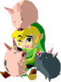 Link's piggy pals (February 16, 2008)