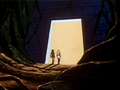 Link and Zelda in the Underworld as seen in The Legend of Zelda TV series