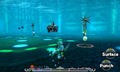Fighting Gyorg underwater from Majora's Mask 3D
