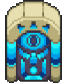 An active Sheikah Stone from Cadence of Hyrule