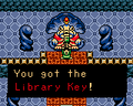 King Zora giving Link the Library Key from Oracle of Ages