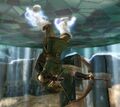 Link using the Iron Boots from Twilight Princess