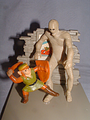 Figure of Link fighting a Gibdo from The Legend of Zelda