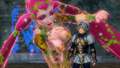 The Great Fairy with Fierce Deity Link in Hyrule Warriors