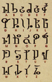 Hylian alphabet key for the Twilight Era
