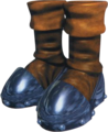 Render of the Iron Boots from Ocarina of Time
