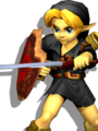 Young Link alternate costume from Super Smash Bros. Melee