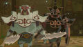 Pictograph of a pair of Darknuts in the Wind Temple from The Wind Waker HD