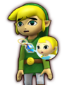 Toon Link and Aryll portrait from Hyrule Warriors: Definitive Edition