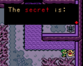 Link receiving the Graveyard Secret