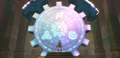 The Crest of Din in the Sealed Temple's Gate of Time from Skyward Sword