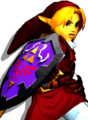 Link's Goron Tunic alternate costume from Super Smash Bros. Melee