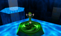 Saria within the Chamber of Sages in Ocarina of Time