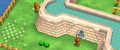 Soldiers cleaning paintings off the wall of Hyrule Castle from A Link Between Worlds