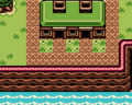 The area and exterior of Bipin's & Blossom's House from Oracle of Seasons