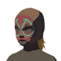 Icon of a Radiant Mask with Brown Dye