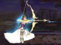 Zelda using the Bow of Light as her Final Smash from Super Smash Bros. Brawl