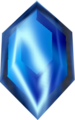 Blue Rupee seen when obtained from Ocarina of Time and Majora's Mask