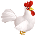 Render of a Cucco from Super Smash Bros. Ultimate