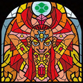 Stained Glass artwork of Nabooru from The Wind Waker