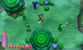 Link ambushed by Enemies in the Lost Woods Region from A Link Between Worlds