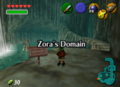 Zora's Domain in Ocarina of Time in Link's childhood